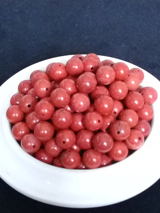 Jaspe rouge d’Autriche perle Grade A++++ Prix perle à l’unité Jaspe rouge perles 8mm Dans la besace du p'tit Poucet   