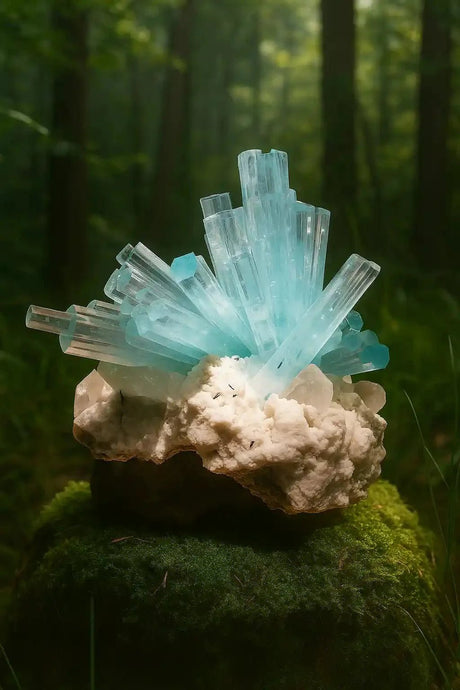 Aigue-Marine du Brésil - Pierre de Communication & de Sérénité - Bienfaits & Vertus en Lithothérapie