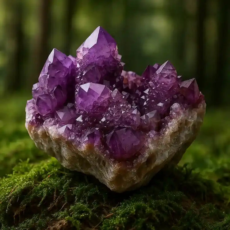 Améthyste Cactus Afrique du Sud pierre violette cristaux pointes lithothérapie purification énergétique méditation profonde protection spirituelle chakra