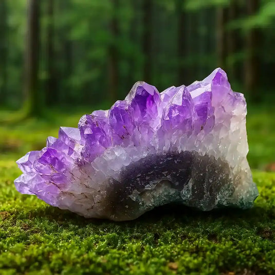 Améthyste Brésil pierre violette qualité sélectionnée lithothérapie apaisement stress sommeil réparateur douceur harmonisation chakra couronne