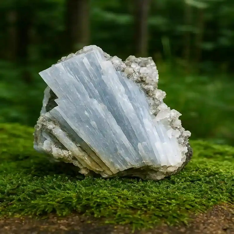 Angélite du Pérou pierre bleu tendre céleste apaisante lithothérapie connexion spirituelle guides sérénité céleste douceur apaisante chakra gorge couronne