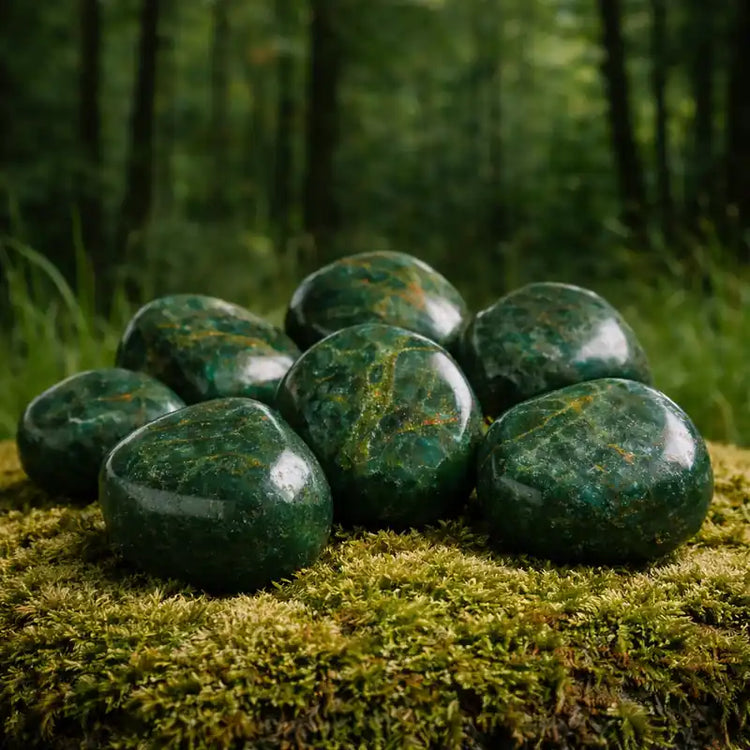 Apatite Verte Brésil vert émeraude lithothérapie expression authentique pouvoir manifestation motivation action chakra cœur gorge plexus solaire