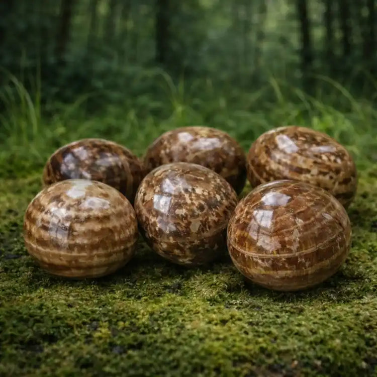 Aragonite Rubanée Tazouta Maroc vertus concentration études ancrage terrestre patience développée stabilité nerveuse lithothérapie chakra racine