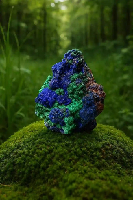 Azurite-Malachite du Maroc - Pierre de Transformation & de Vision - Bienfaits & Vertus en Lithothérapie