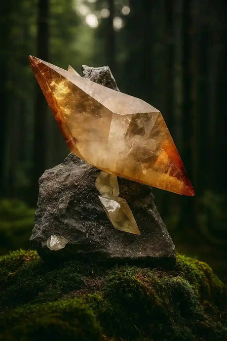 Golden Calcite from Mexico - Stone of Confidence & Abundance - Benefits & Virtues in Lithotherapy