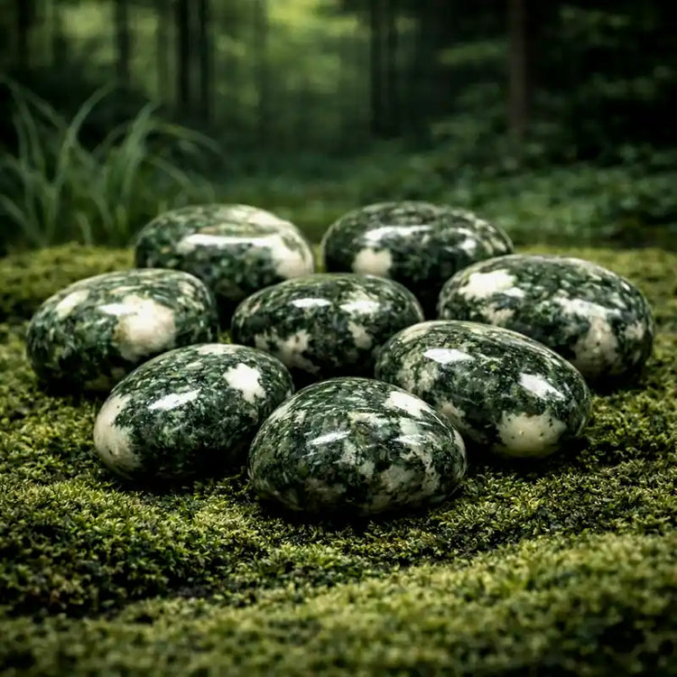 Dolérite Pierre Bleue de Préséli Mont Preseli Pays de Galles UK pierre Stonehenge lithothérapie connexion spirituelle ancrage terre-ciel chakra racine