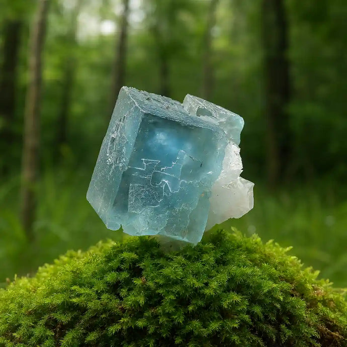 Fluorite Bleue de Cumberland (Angleterre) - Pierre de Clarté Mentale & Communication Authentique - Bienfaits & Vertus en Lithothérapie