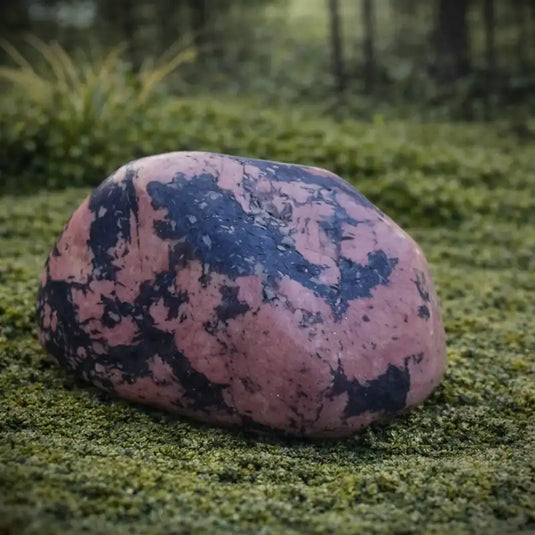 Luxullianite naturelle granite Cornouailles UK tourmaline noire lithothérapie ancrage protection énergétique équilibre opposés harmonisation terrestre