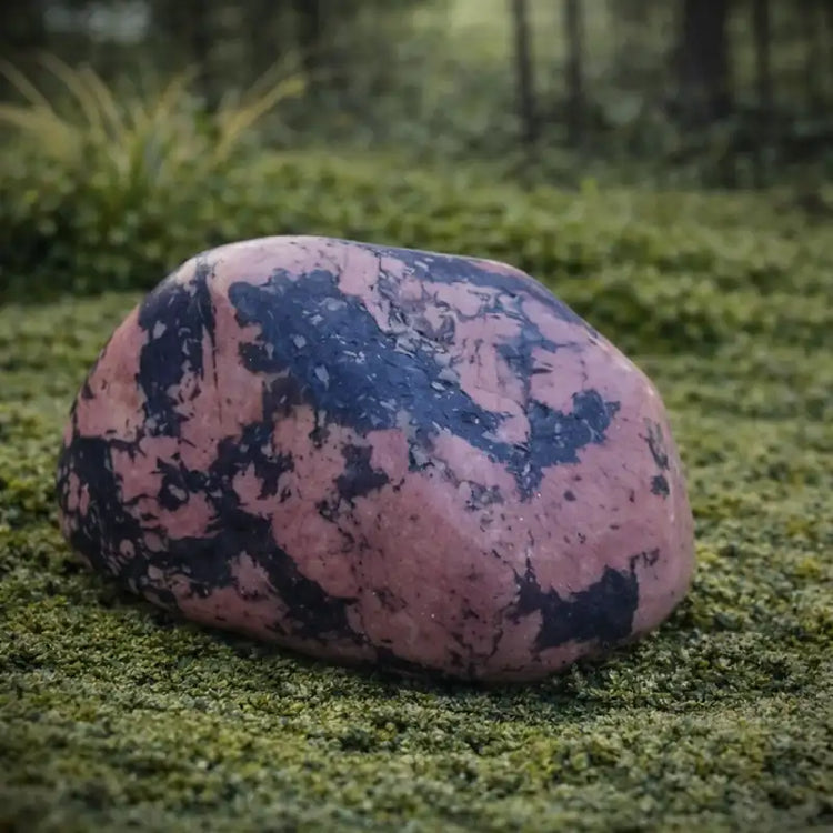 Luxullianite naturelle granite Cornouailles UK tourmaline noire lithothérapie ancrage protection énergétique équilibre opposés harmonisation terrestre