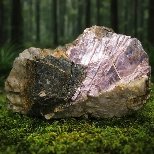 Muscovite naturelle Brésil mica argenté lithothérapie clarté mentale réflexion profonde développement intuitif chakra troisième œil éveil spirituel