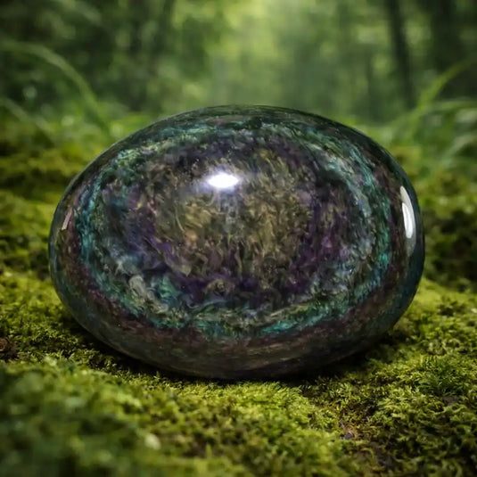 Obsidienne Manto Huichol naturelle Mexique reflets sacrés irisés multicolores lithothérapie éveil spirituel connexion chamanique vision spirituelle rare