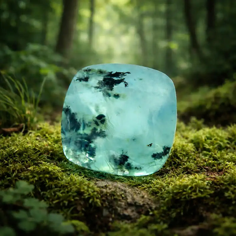 Opale Bleue naturelle Andes Pérou lithothérapie expression cœur chakra gorge sérénité émotionnelle communication douce apaisante fluidité paix