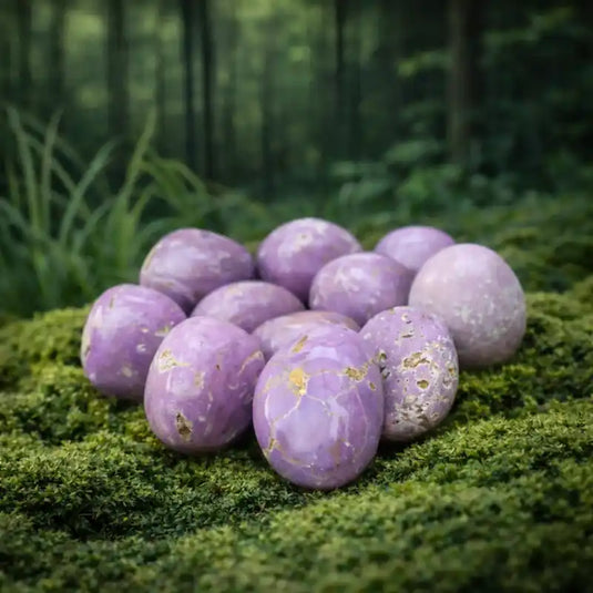 Phosphosidérite Pérou pierre rare violet rose lithothérapie paix intérieure méditation profonde connexion spirituelle chakra couronne troisième œil