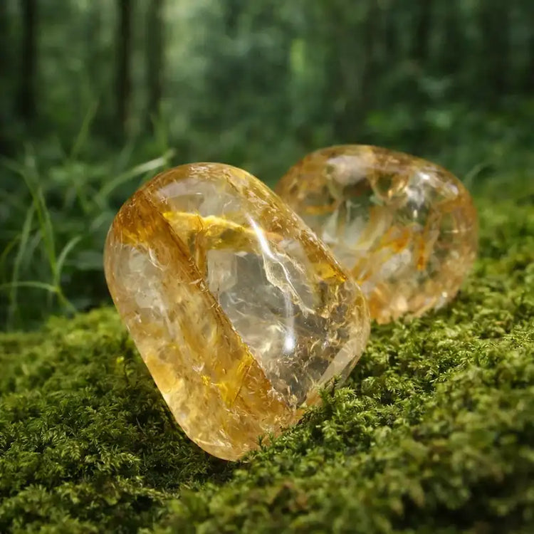 Quartz Hématoïde Brésil cristal guérisseur inclusions hématite lithothérapie guérison fatigue chronique force terrestre régénération énergétique