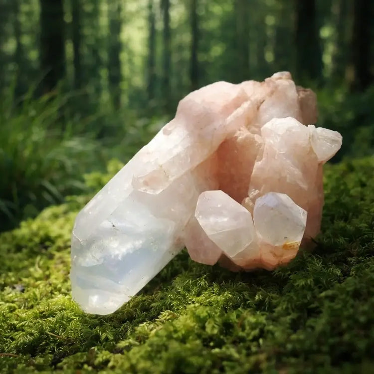 Quartz Lémurien Rose Brésil vertus amour de soi compassion profonde guérison émotionnelle auto-dévalorisation libérée lithothérapie chakra cœur couronne