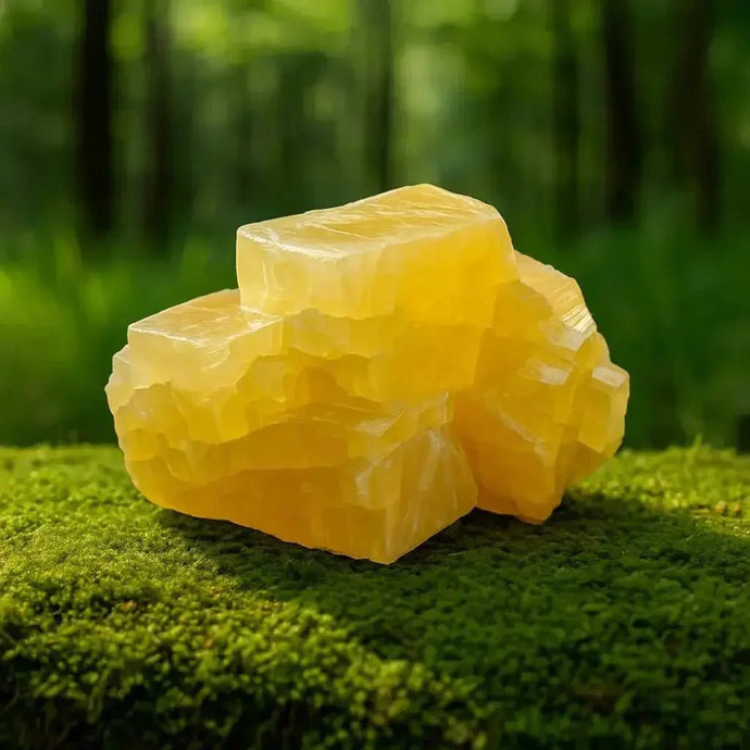 Calcite Jaune du Mexique - Pierre de Confiance & de Joie - Bienfaits & Vertus en Lithothérapie