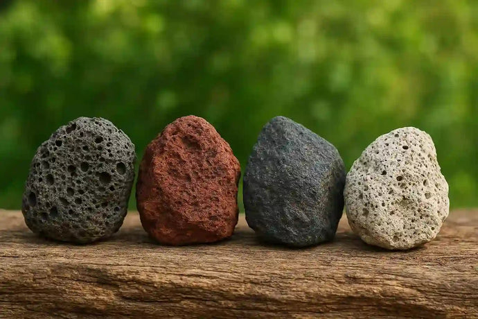 Recherche sur les propriétés des roches volcaniques et de leurs applications en lithothérapie