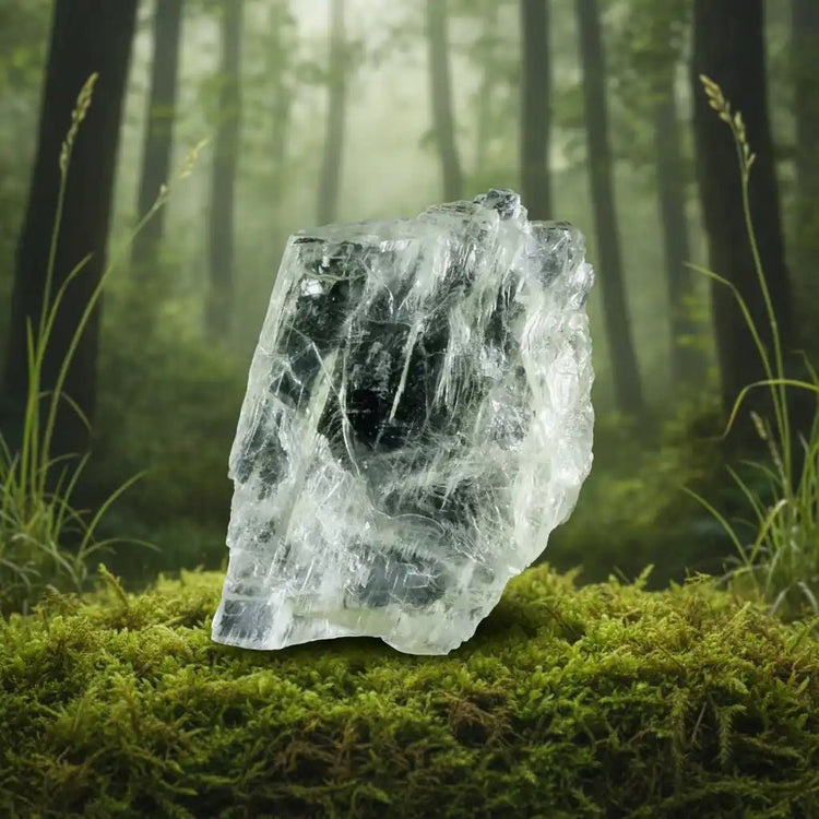 Hiddénite Blanche (Triphane) de Caroline du Nord - Cristal rare de lithothérapie pour purification spirituelle et sagesse cristalline