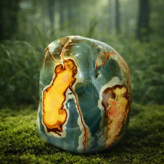 Jaspe Polychrome du Mexique - Pierre Impériale de Créativité & de Vitalité