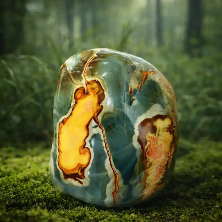 Jaspe Polychrome du Mexique - Pierre Impériale de Créativité & de Vitalité