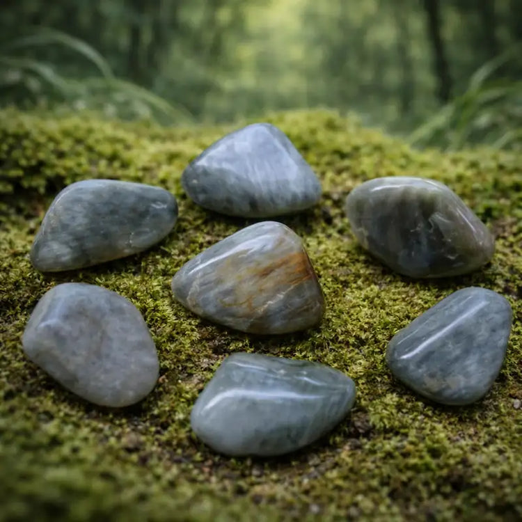 Pierre d'Œil de Chat d'Afrique du Sud chatoyance dorée lithothérapie clairvoyance protectrice vision intuitive protection mauvais œil prospérité