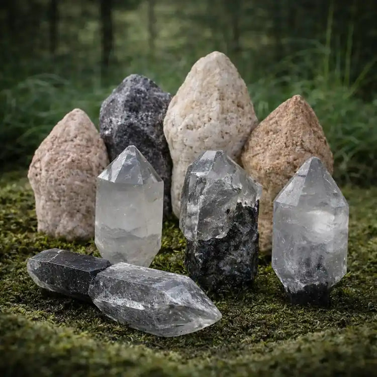 Quartz Sceptre du Brésil et Quartz Sceptre de l'Himalaya comparaison vertus lithothérapie confiance leadership vitalité guide choix cristal sceptre