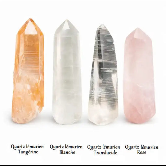 Quartz Lémuriens vertus lithothérapie sagesse ancienne éveil spirituel mémoires akashiques guérison profonde chakra couronne troisième œil