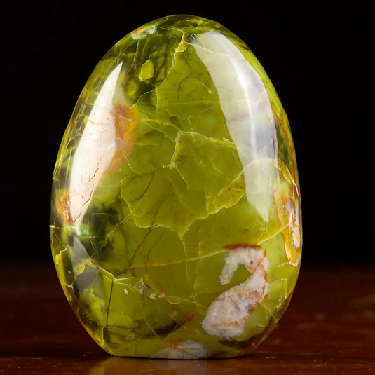 Sculpture ovale en marbre vert de Baloutchistan, Pakistan