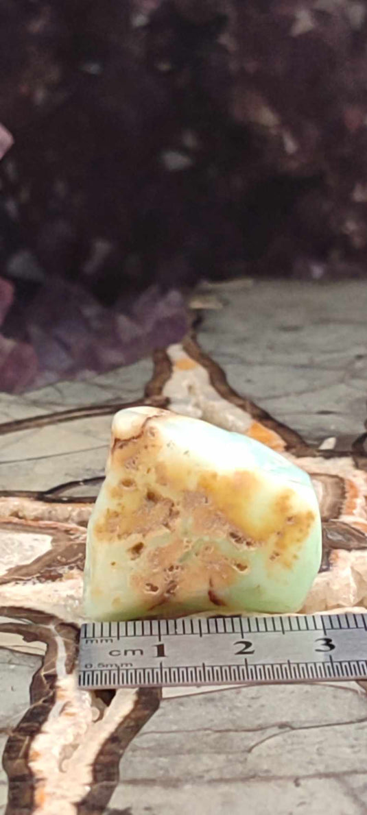 Chrysoprase du Kazakhstan pierre roulée Grade A++++