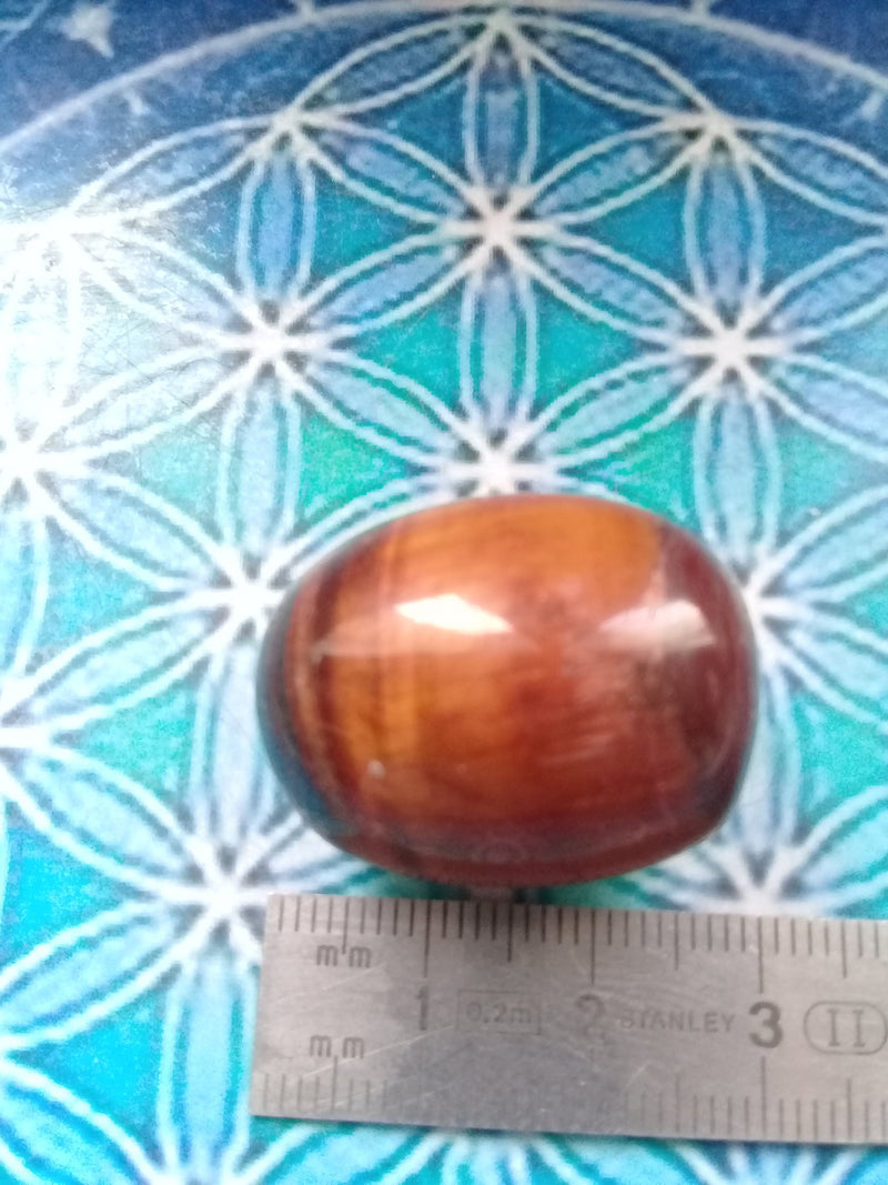 Load image into Gallery viewer, Pierre roulée Oeil de taureau Grade A ++++ Pierre roulée Œil de taureau
