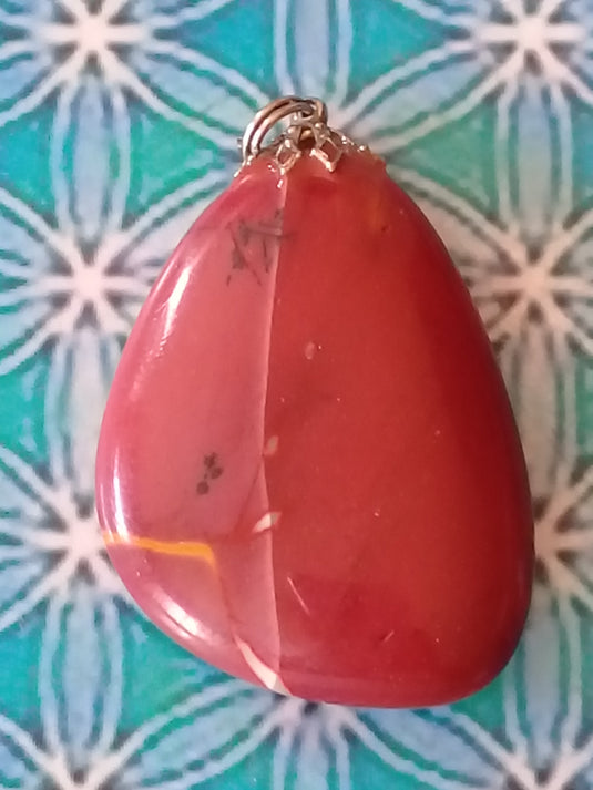 Pendentif en Jaspe Mokaïte Grade A +++ Pendentif en Jaspe Mokaïte