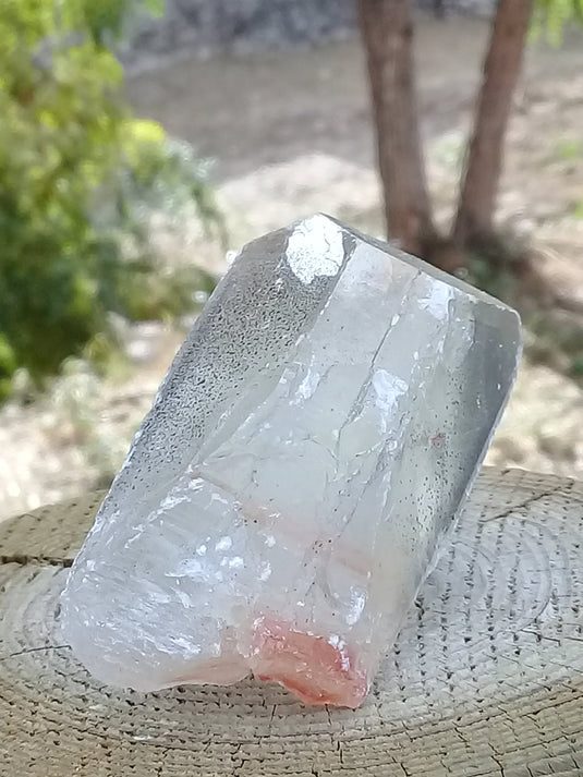 Baryte fantôme fumée cristallisée pointe brute Grade A ++++ Baryte fantôme fumée cristallisée pointe brute