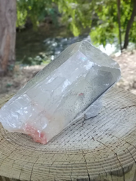 Baryte fantôme fumée cristallisée pointe brute Grade A ++++ Baryte fantôme fumée cristallisée pointe brute