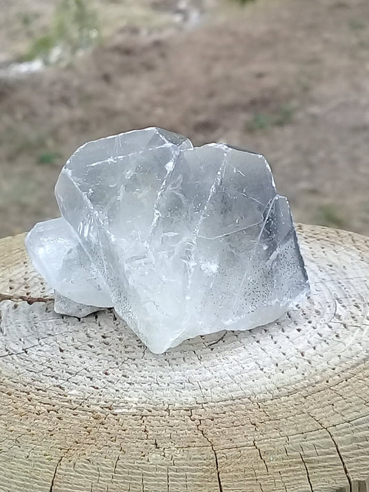 Baryte fumée cristallisée pointe brute Grade A ++++ Baryte fumée crystallisée