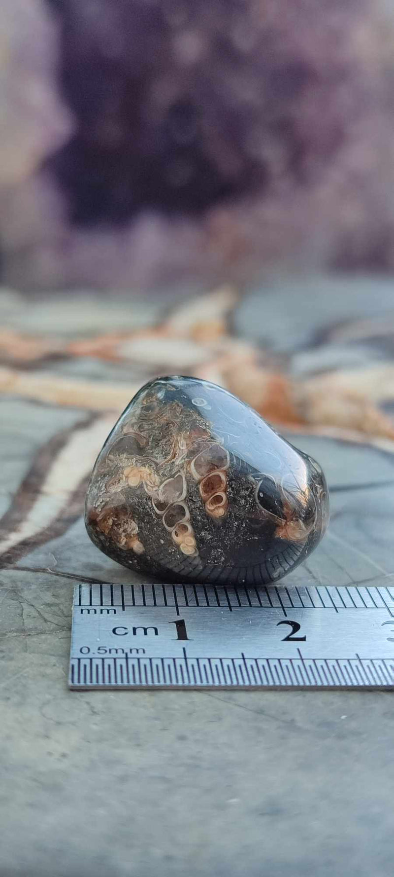 Cargue la imagen en el visor de la galería, Agate Turitelle d&#39;Uruguay pierre roulée Grade A++++ Agate Turitelle pierre roulée Dans la besace du p&#39;tit Poucet (Boutique Officielle)
