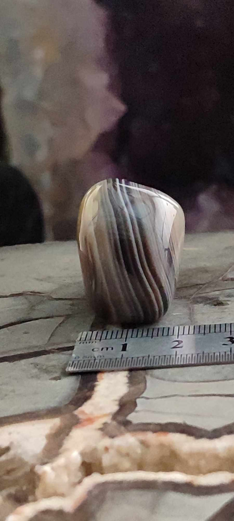 Chargez l&#39;image dans la visionneuse de la galerie, Agate du Botswana, Afrique pierre roulée Grade A++++ Agate du Botswana pierre roulée Dans la besace du p&#39;tit Poucet (Boutique Officielle)
