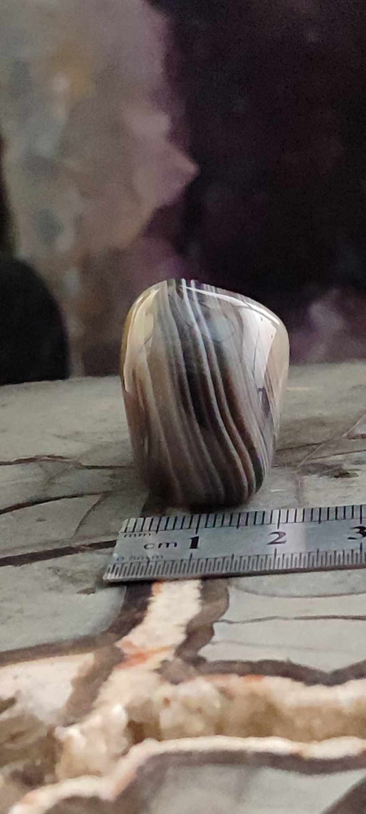 Agate du Botswana, Afrique pierre roulée Grade A++++ Agate du Botswana pierre roulée Dans la besace du p'tit Poucet (Boutique Officielle)