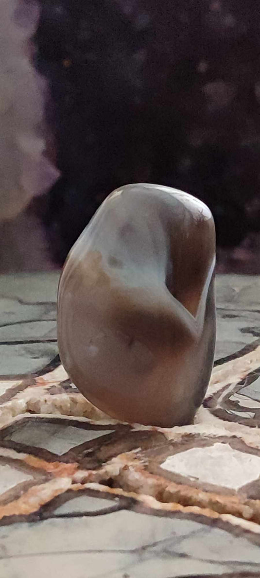 Agate du Botswana, Afrique pierre roulée Grade A++++ Agate du Botswana pierre roulée Dans la besace du p'tit Poucet (Boutique Officielle)