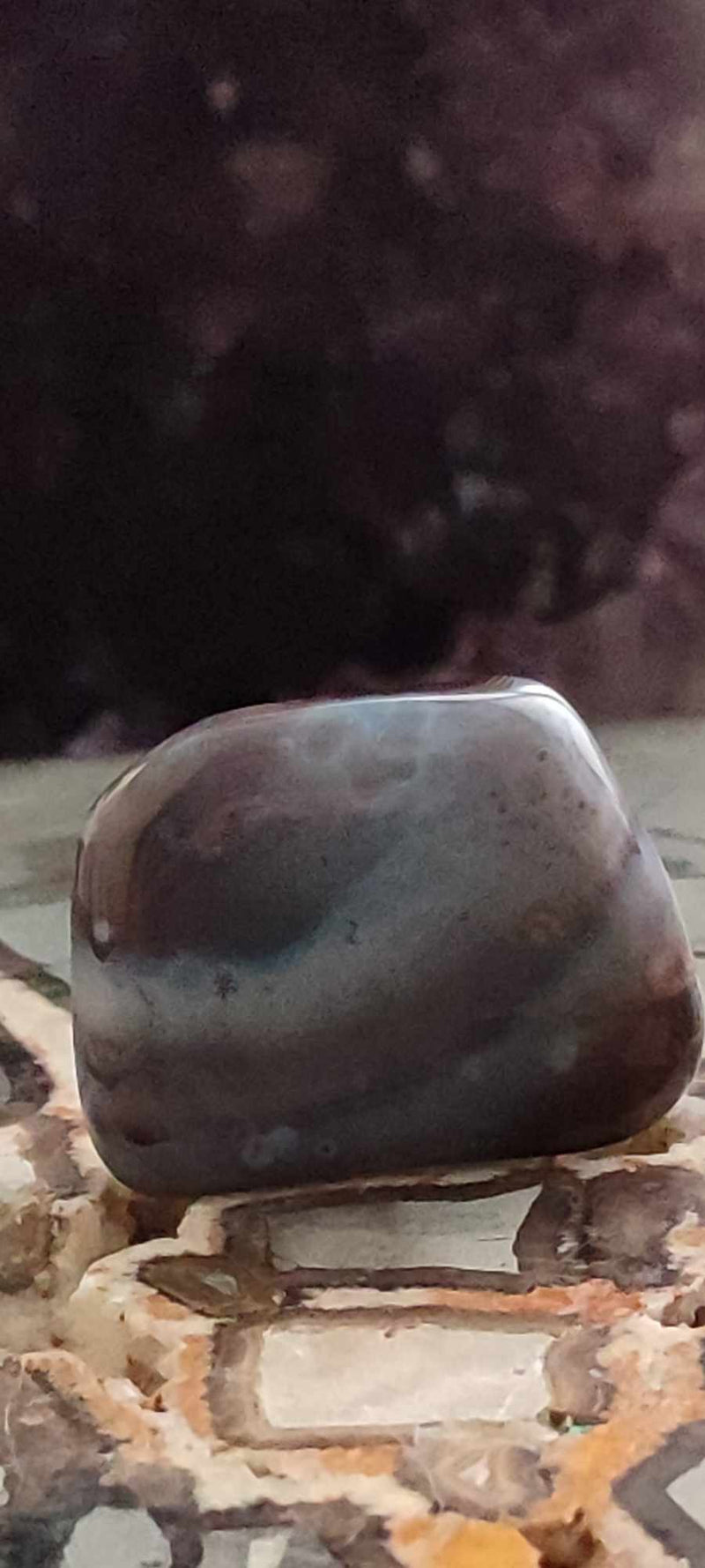 Cargue la imagen en el visor de la galería, Agate du Botswana, Afrique pierre roulée Grade A++++ Agate du Botswana pierre roulée Dans la besace du p&#39;tit Poucet (Boutique Officielle)
