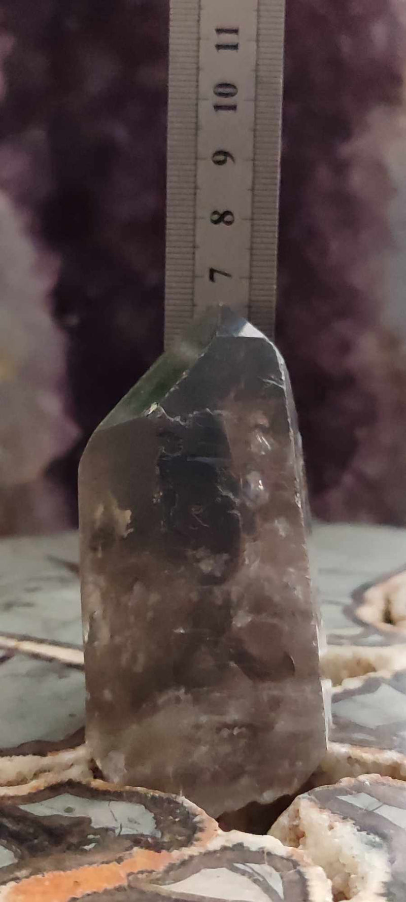 Chargez l&#39;image dans la visionneuse de la galerie, Quartz fumé du Brésil pointe brute Grade A++++ Quartz fumé pointe brute Dans la besace du p&#39;tit Poucet (Boutique Officielle)
