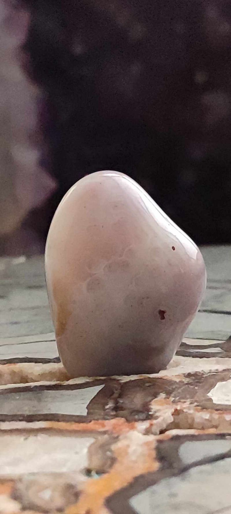 Cargue la imagen en el visor de la galería, Agate du Botswana, Afrique pierre roulée Grade A++++ Agate du Botswana pierre roulée Dans la besace du p&#39;tit Poucet (Boutique Officielle)
