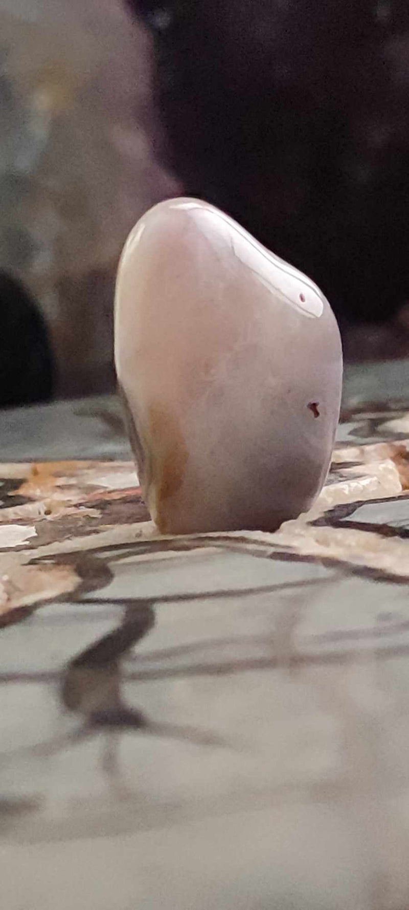 Cargue la imagen en el visor de la galería, Agate du Botswana, Afrique pierre roulée Grade A++++ Agate du Botswana pierre roulée Dans la besace du p&#39;tit Poucet (Boutique Officielle)
