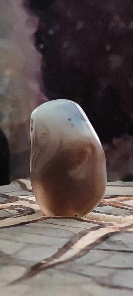 Agate du Botswana, Afrique pierre roulée Grade A++++ Agate du Botswana pierre roulée Dans la besace du p'tit Poucet (Boutique Officielle)