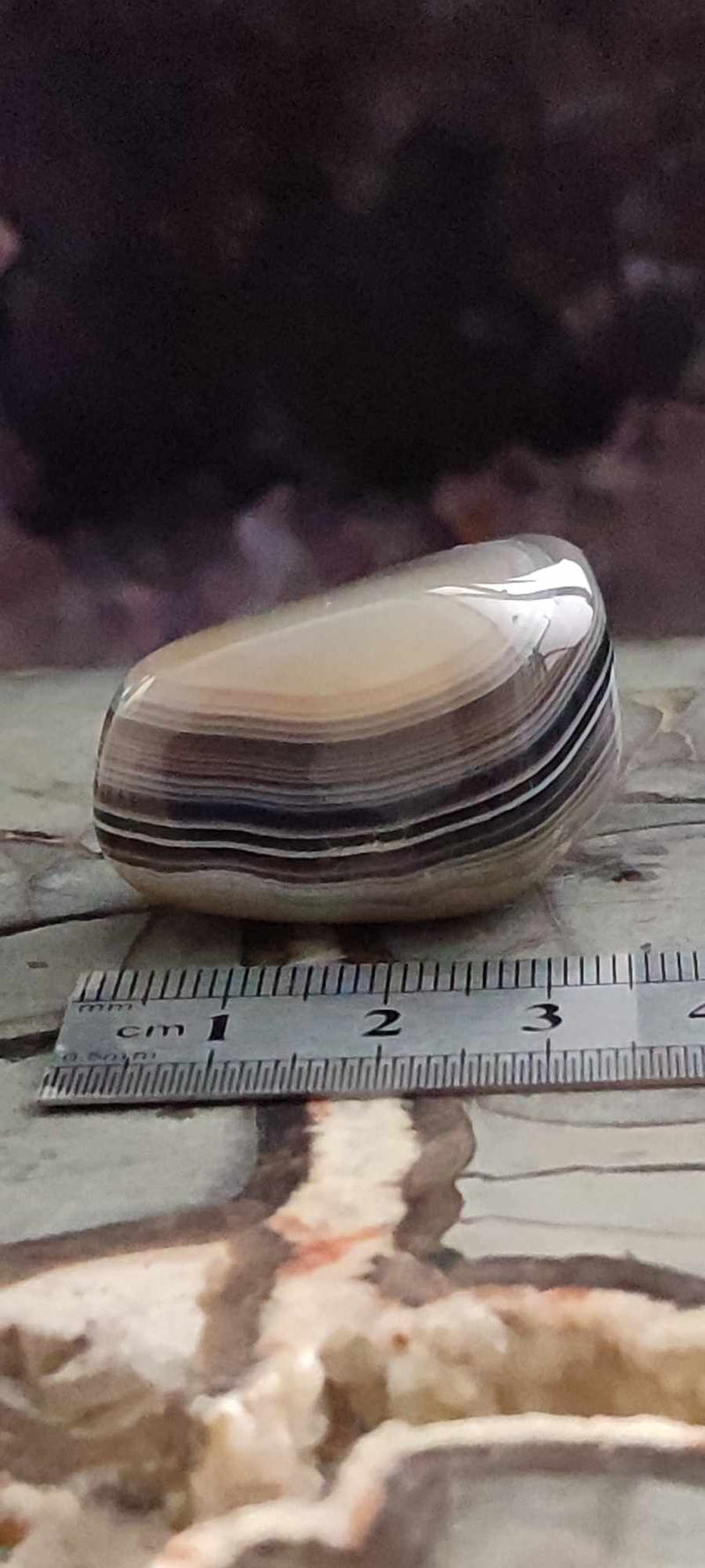 Chargez l&#39;image dans la visionneuse de la galerie, Agate du Botswana, Afrique pierre roulée Grade A++++ Agate du Botswana pierre roulée Dans la besace du p&#39;tit Poucet (Boutique Officielle)
