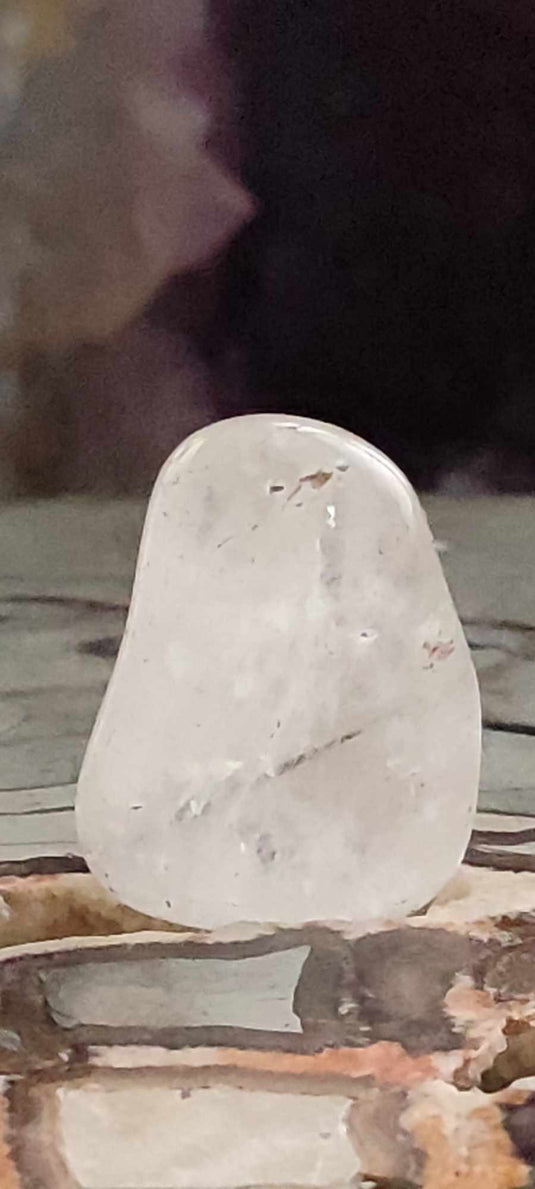 Quartz à inclusions de Tourmaline, Brésil, pierre roulée Grade A++++