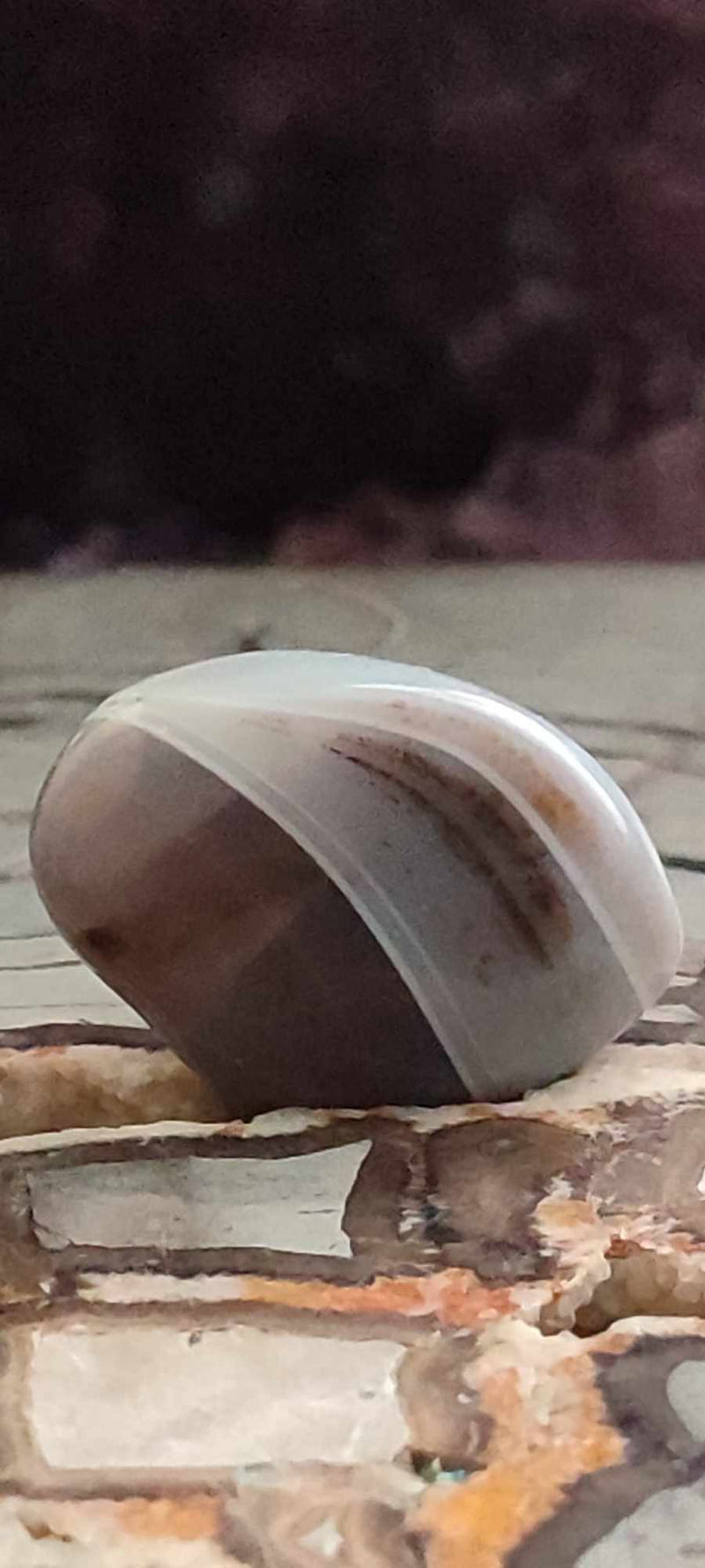 Cargue la imagen en el visor de la galería, Agate du Botswana, Afrique pierre roulée Grade A++++ Agate du Botswana pierre roulée Dans la besace du p&#39;tit Poucet (Boutique Officielle)
