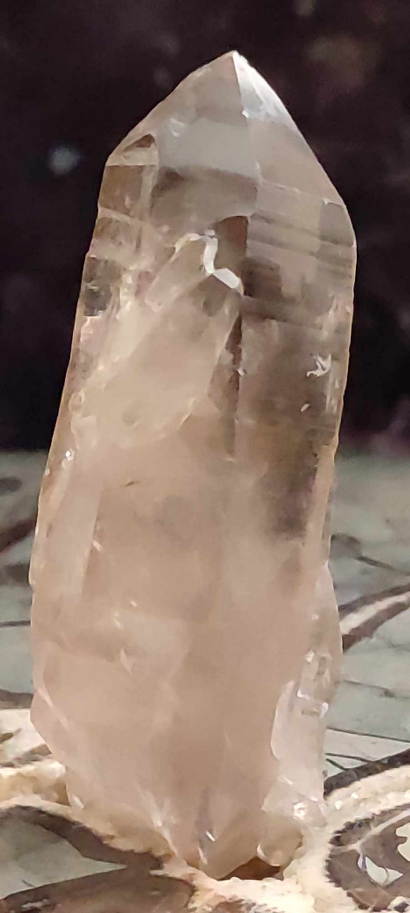 Chargez l&#39;image dans la visionneuse de la galerie, Quartz fumé du Brésil pointe brute Grade A++++ Quartz fumé Dans la besace du p&#39;tit Poucet (Boutique Officielle)
