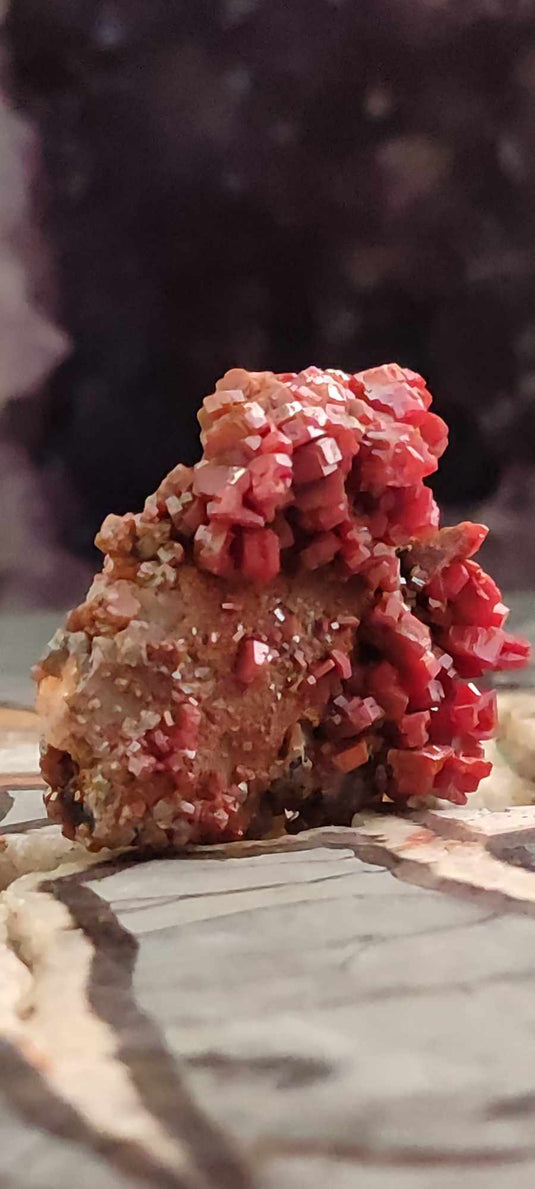 Vanadinite du Mexique pierre brute Grade A++++ Vanadinite du Mexique Dans la besace du p'tit Poucet (Boutique Officielle)