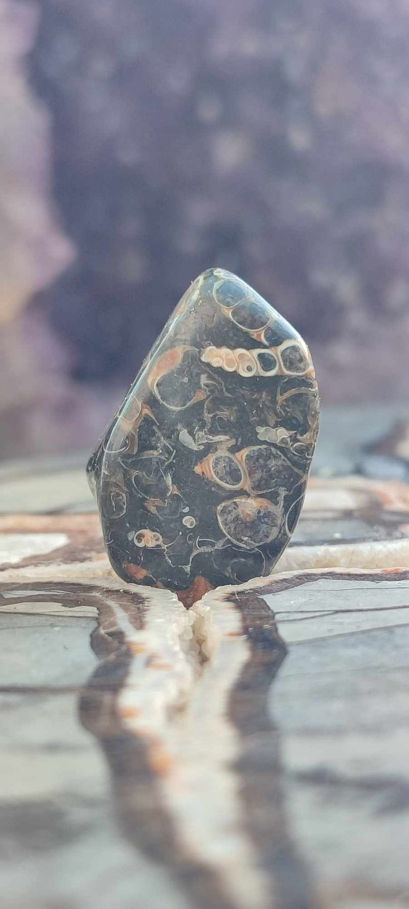 Chargez l&#39;image dans la visionneuse de la galerie, Agate Turitelle d&#39;Uruguay pierre roulée Grade A++++ Agate Turitelle pierre roulée Dans la besace du p&#39;tit Poucet (Boutique Officielle)
