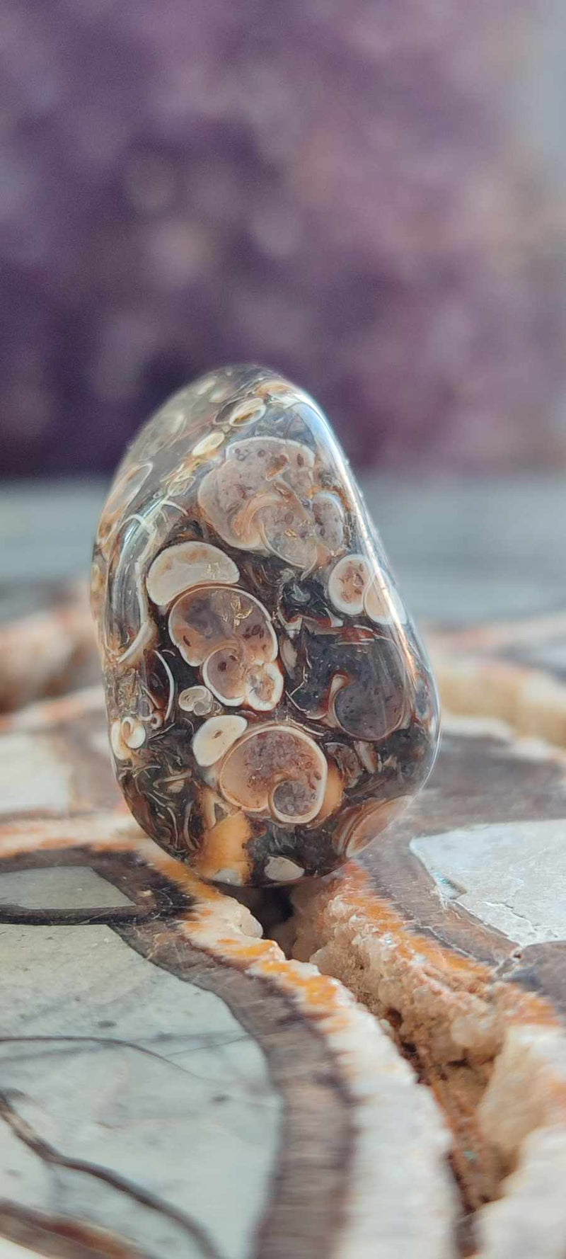 Cargue la imagen en el visor de la galería, Agate Turitelle d&#39;Urtuguay pierre roulée Grade A++++ Agate Turitelle pierre roulée Dans la besace du p&#39;tit Poucet (Boutique Officielle)
